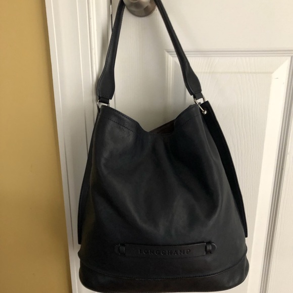 longchamp 3d leather hobo